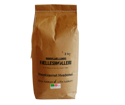 Øko Grov Hvede 2 kg – Stenkværnet fuldkornshvedemel